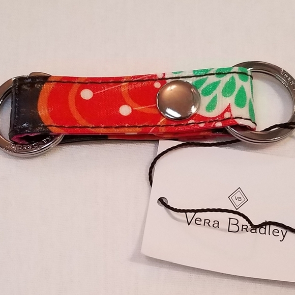 Vera Bradley Twice as Nice Keychain - Picture 2 of 3